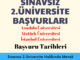 2021-2022 Sınavsız 2.Üniversite Başvuru Tarihleri Ne Zaman