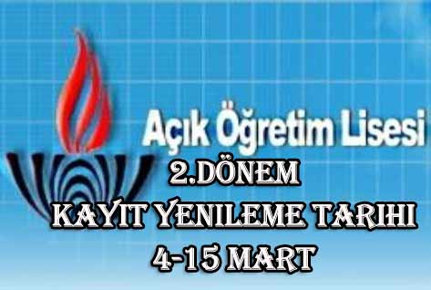 Açık Lise Kayıt Yenileme : Aol Kayit Yenileme Ne Zaman ...