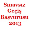 sınavsız geçiş başvurusu